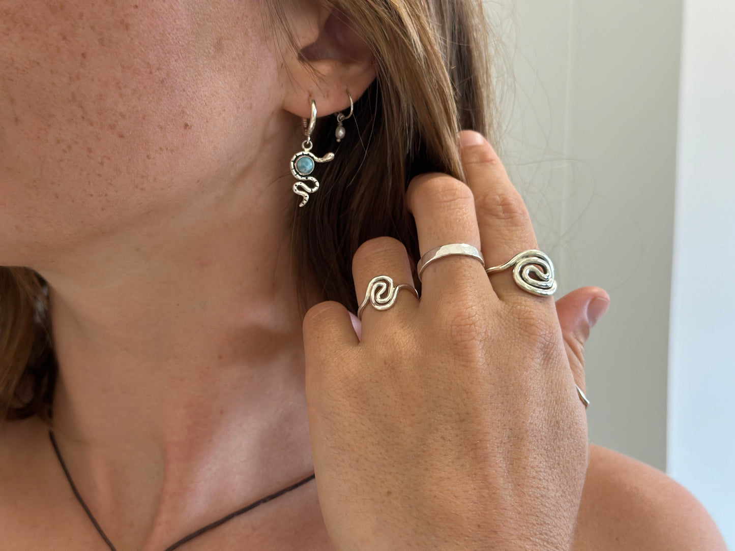 Snake earrings