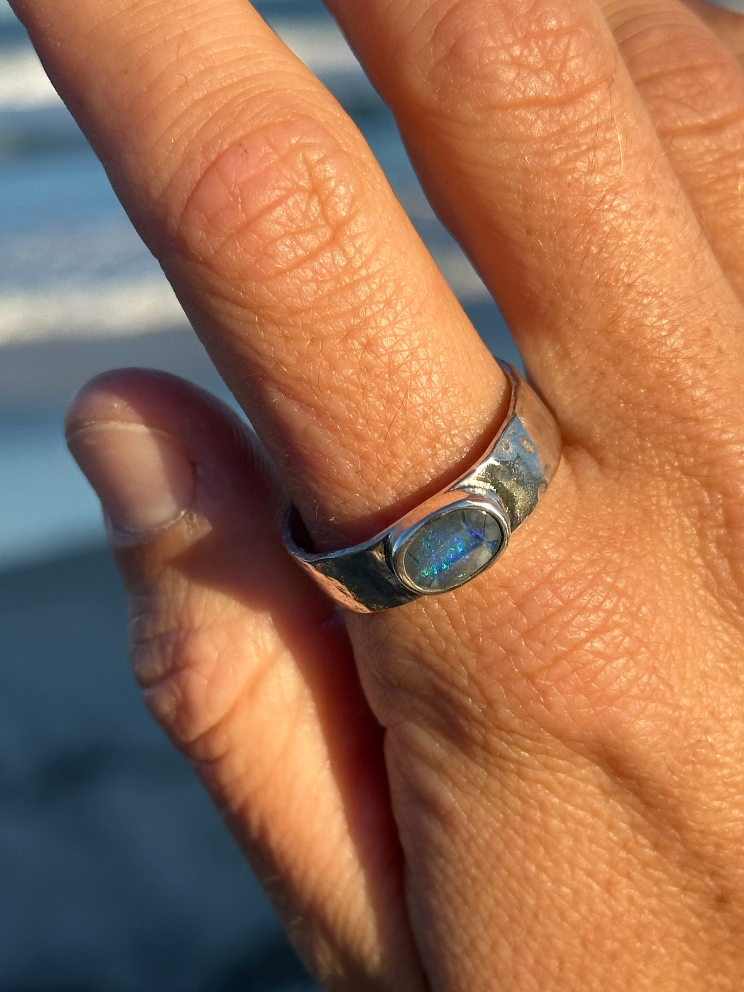 Milky Way opal ring
