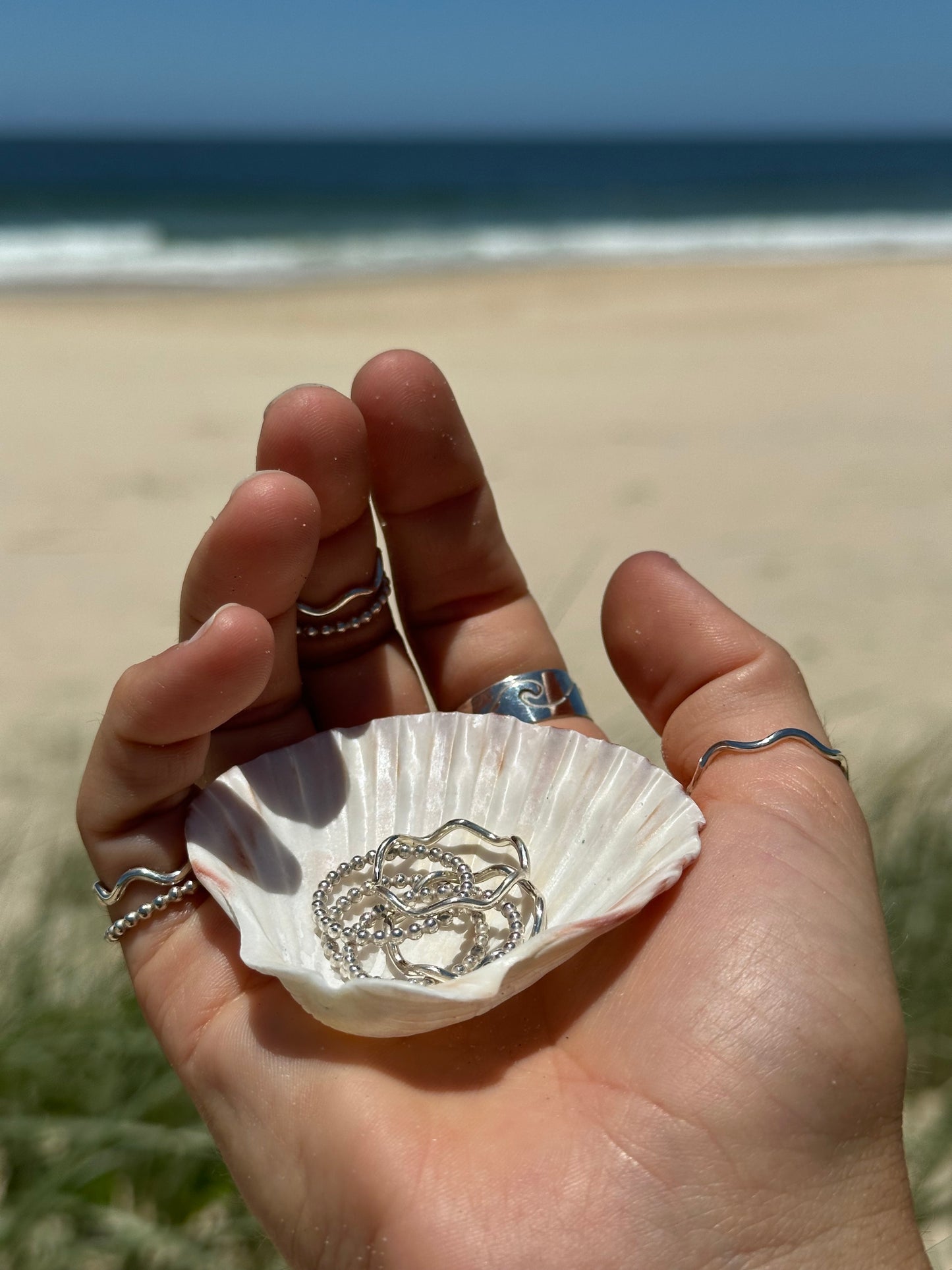 Wonky journey stacker ring
