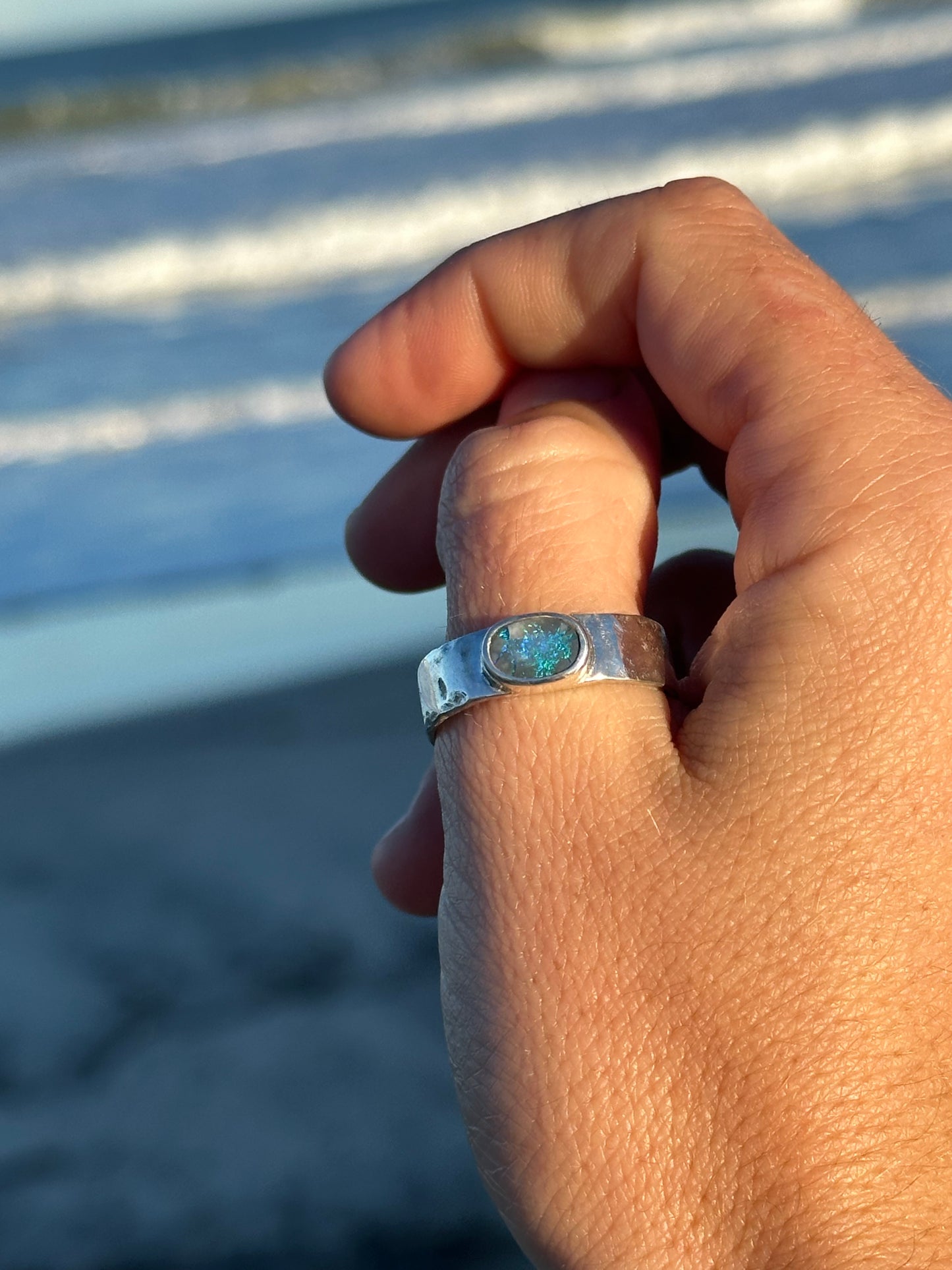 Milky Way opal ring
