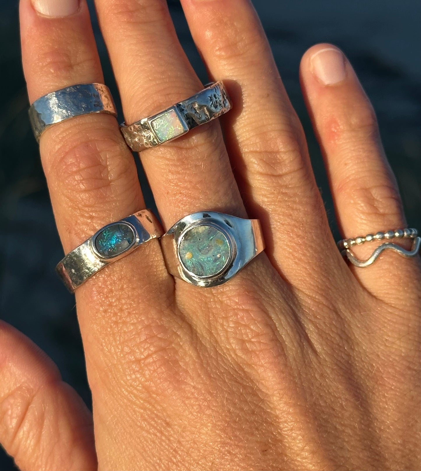 Milky Way opal ring