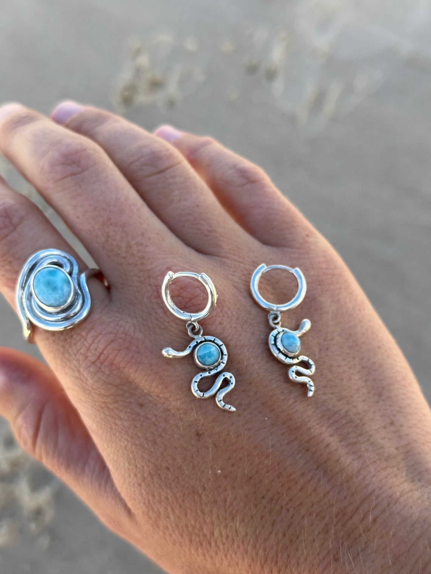 Snake earrings