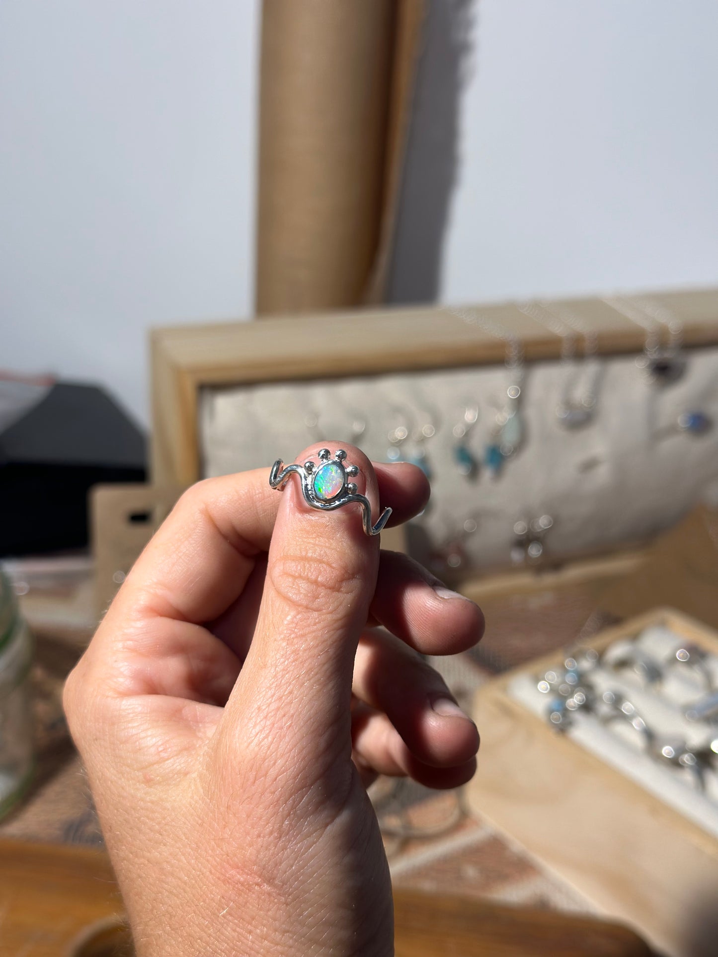 Sunrise Swell Opal ring