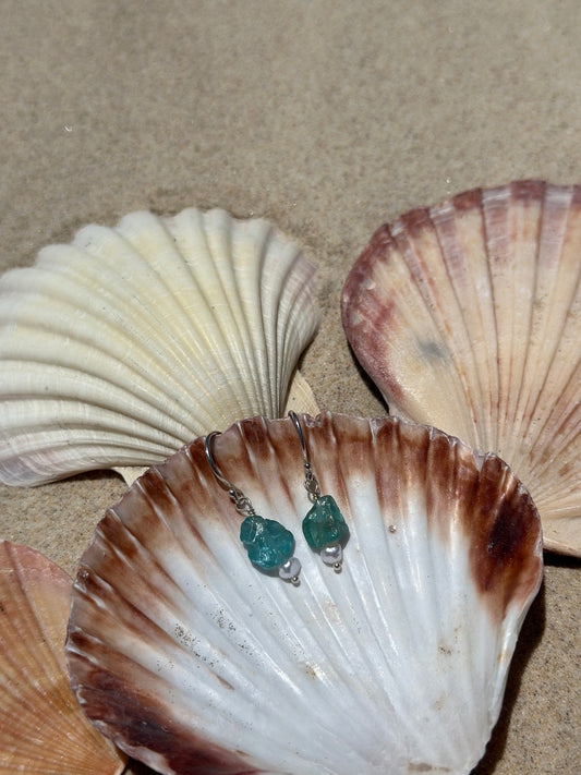 Blue lagoon drop earrings