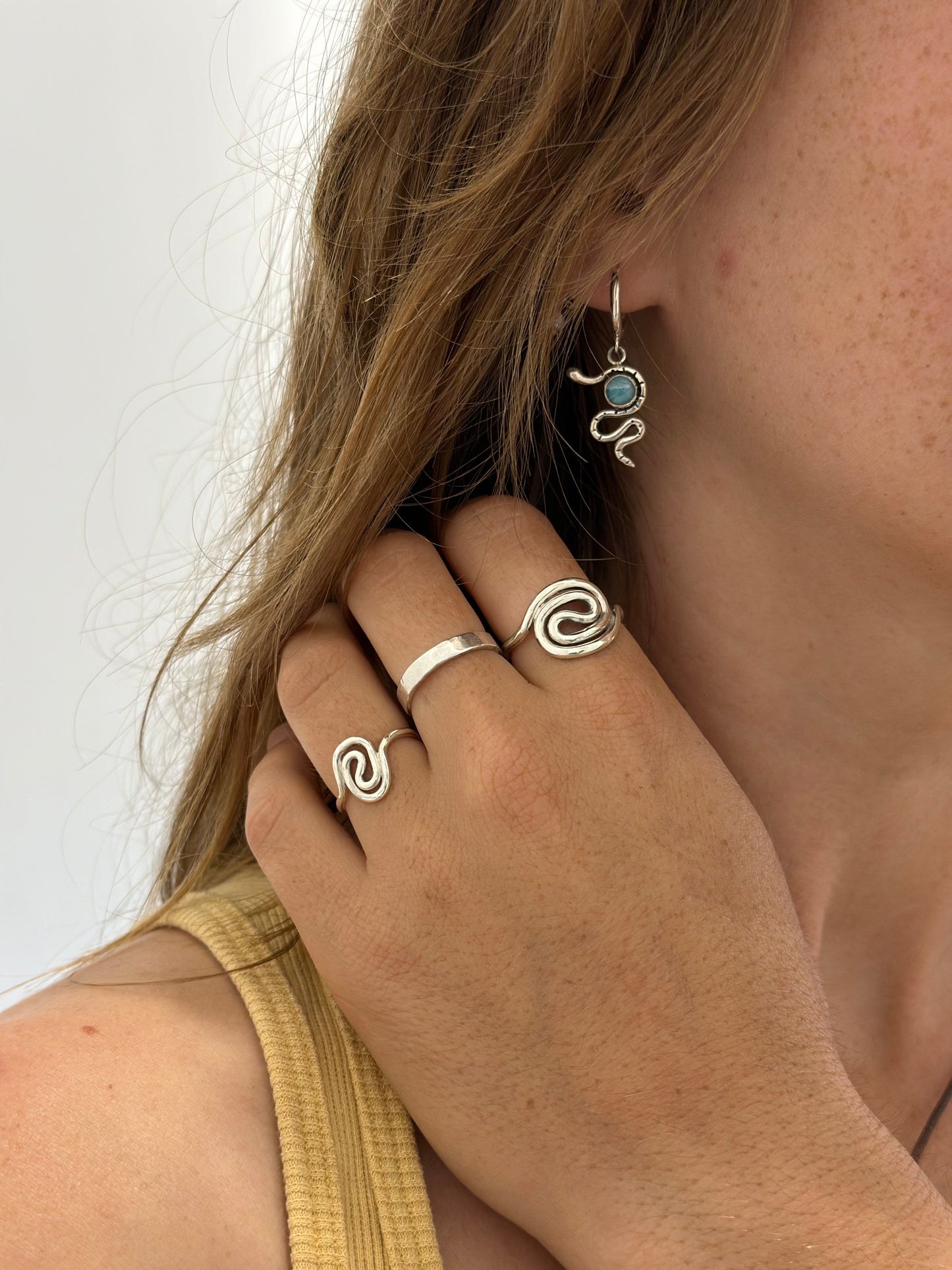 Snake earrings