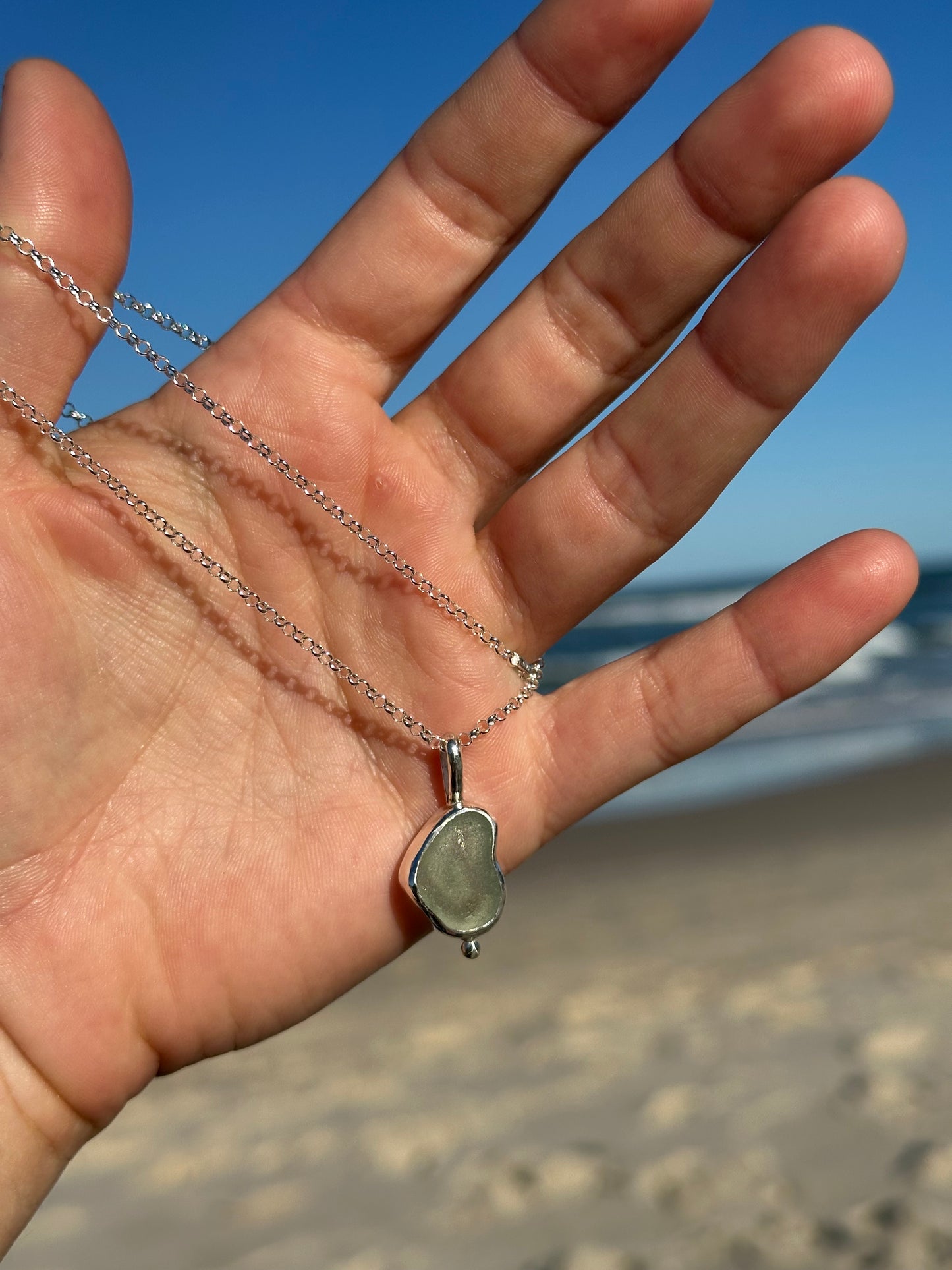 Sea glass pendant