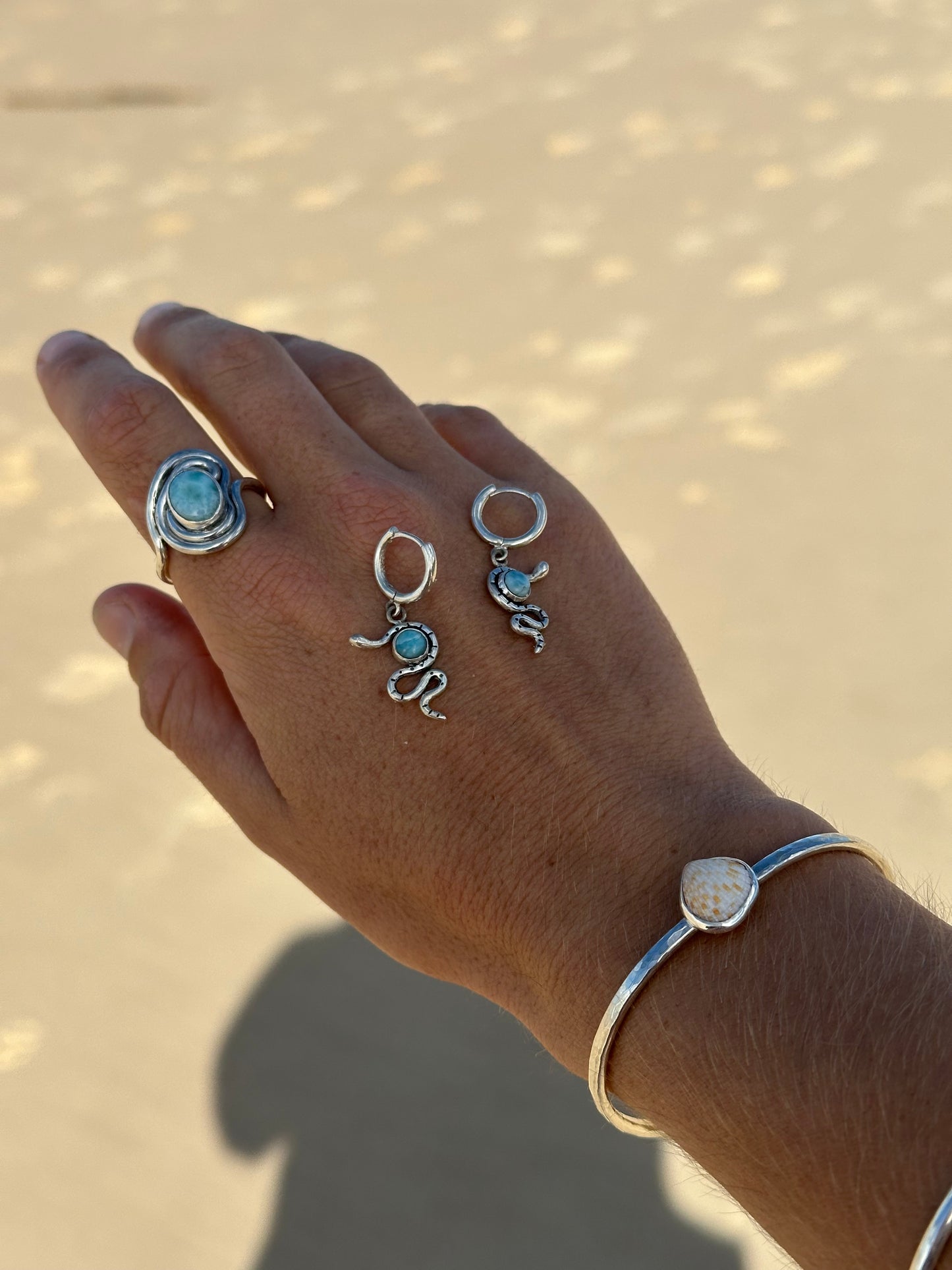 Larimar Ripples ring