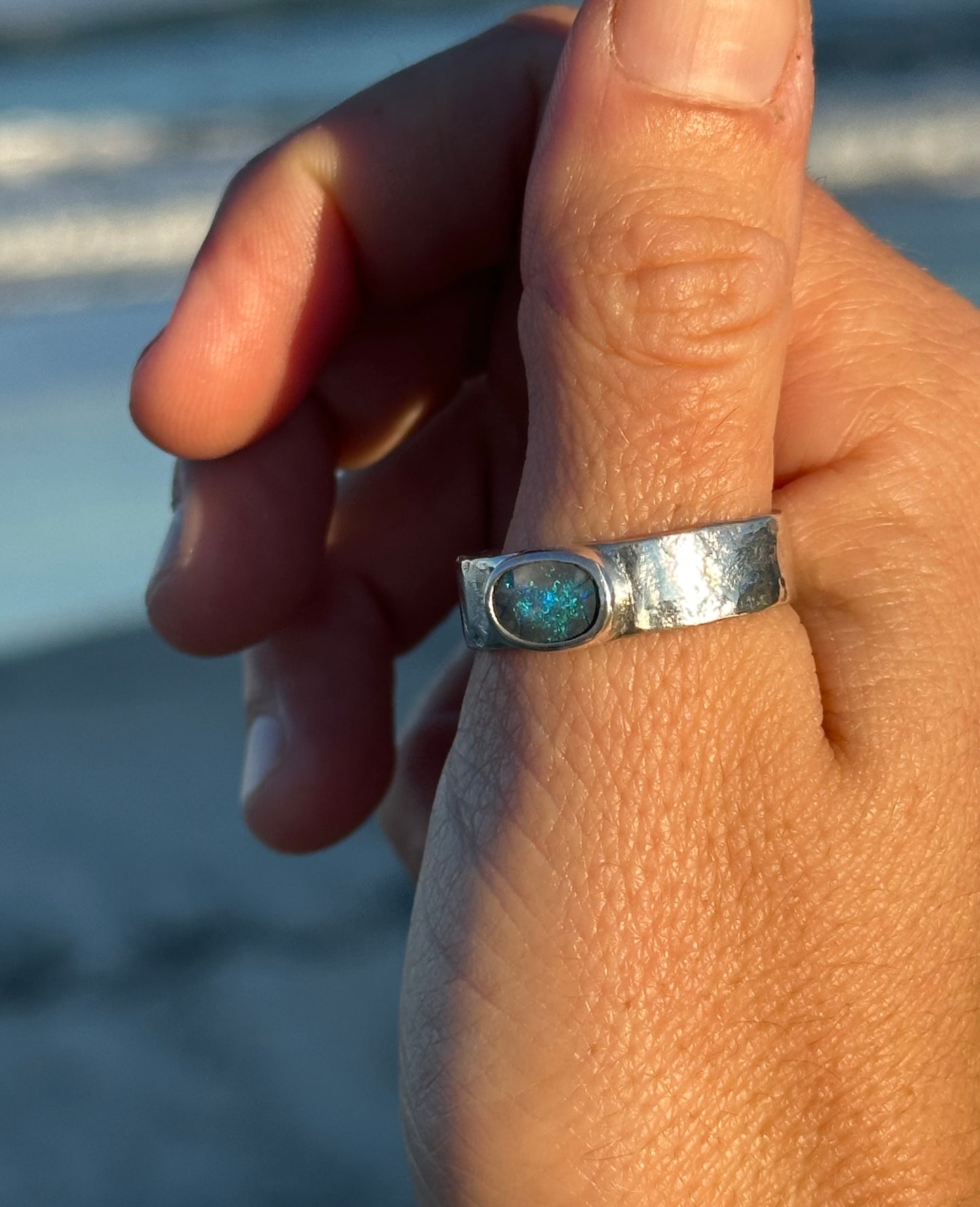 Milky Way opal ring
