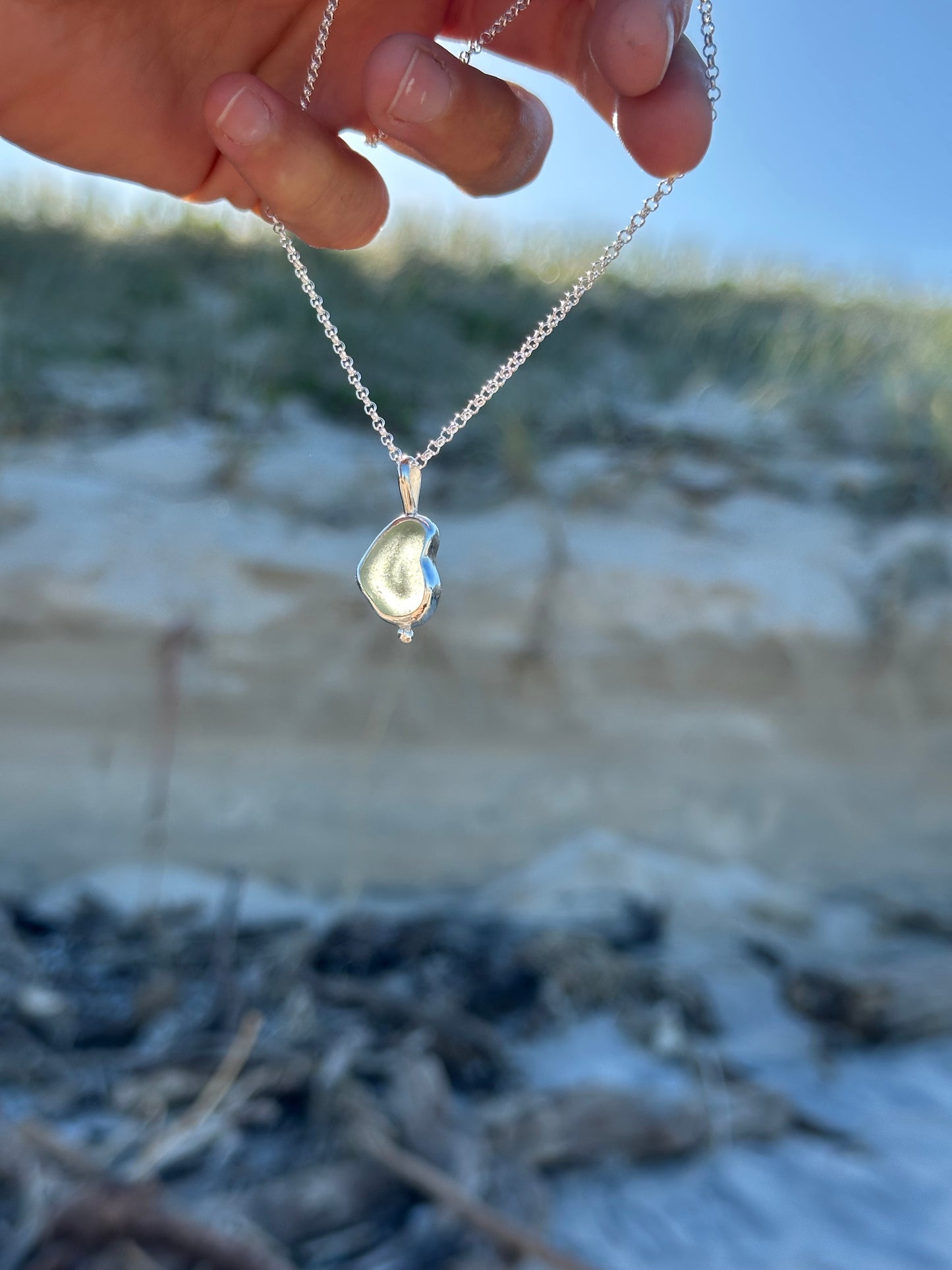 Sea glass pendant