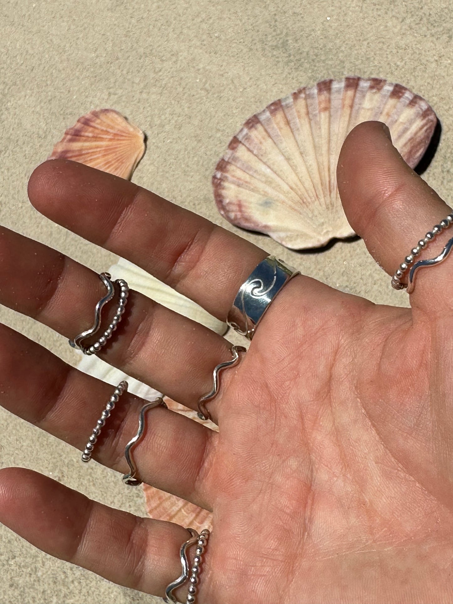 Wonky journey stacker ring