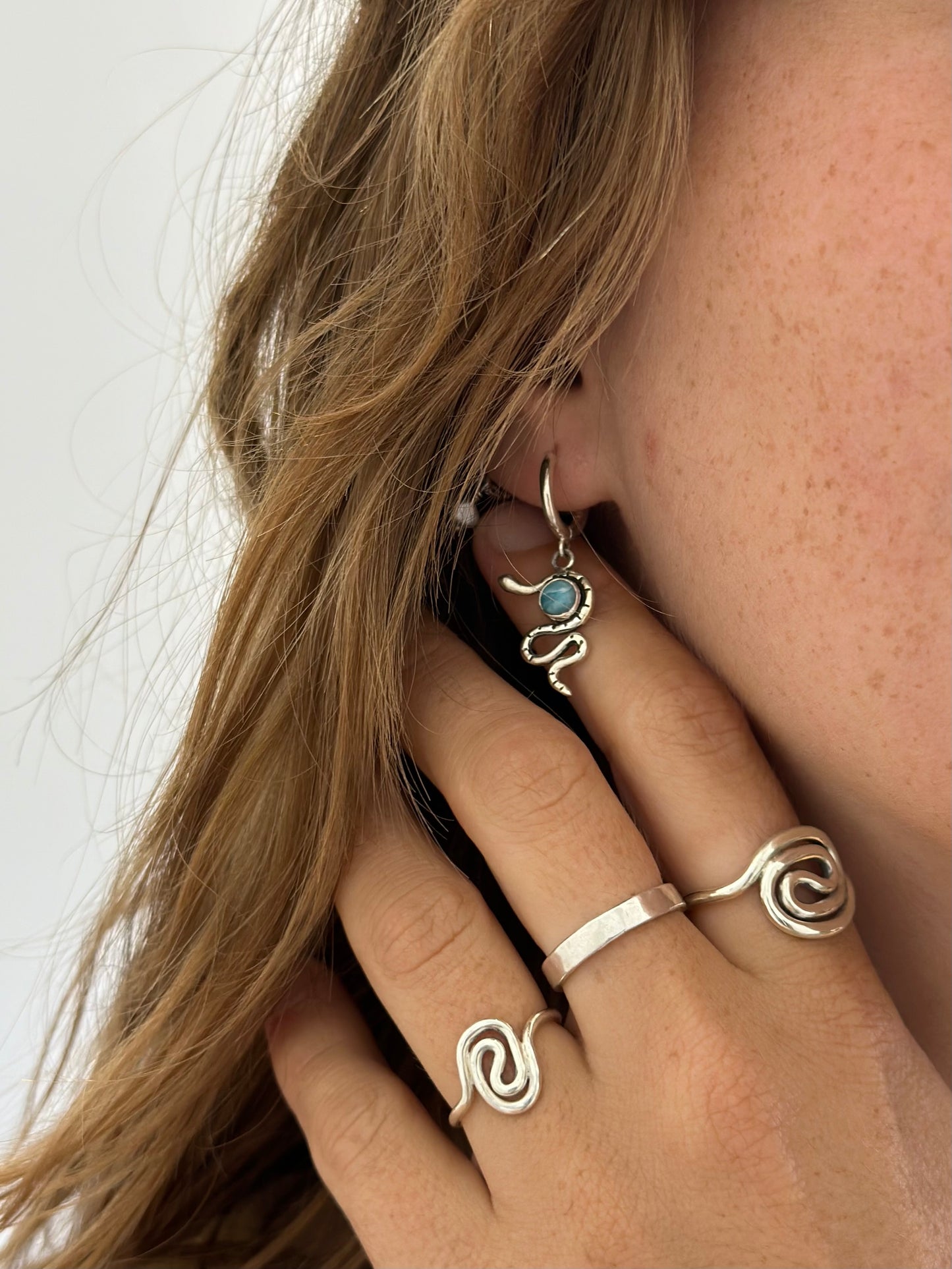 Snake earrings