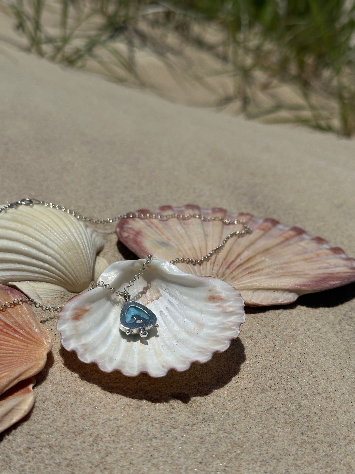Tidal flow Larimar pendant