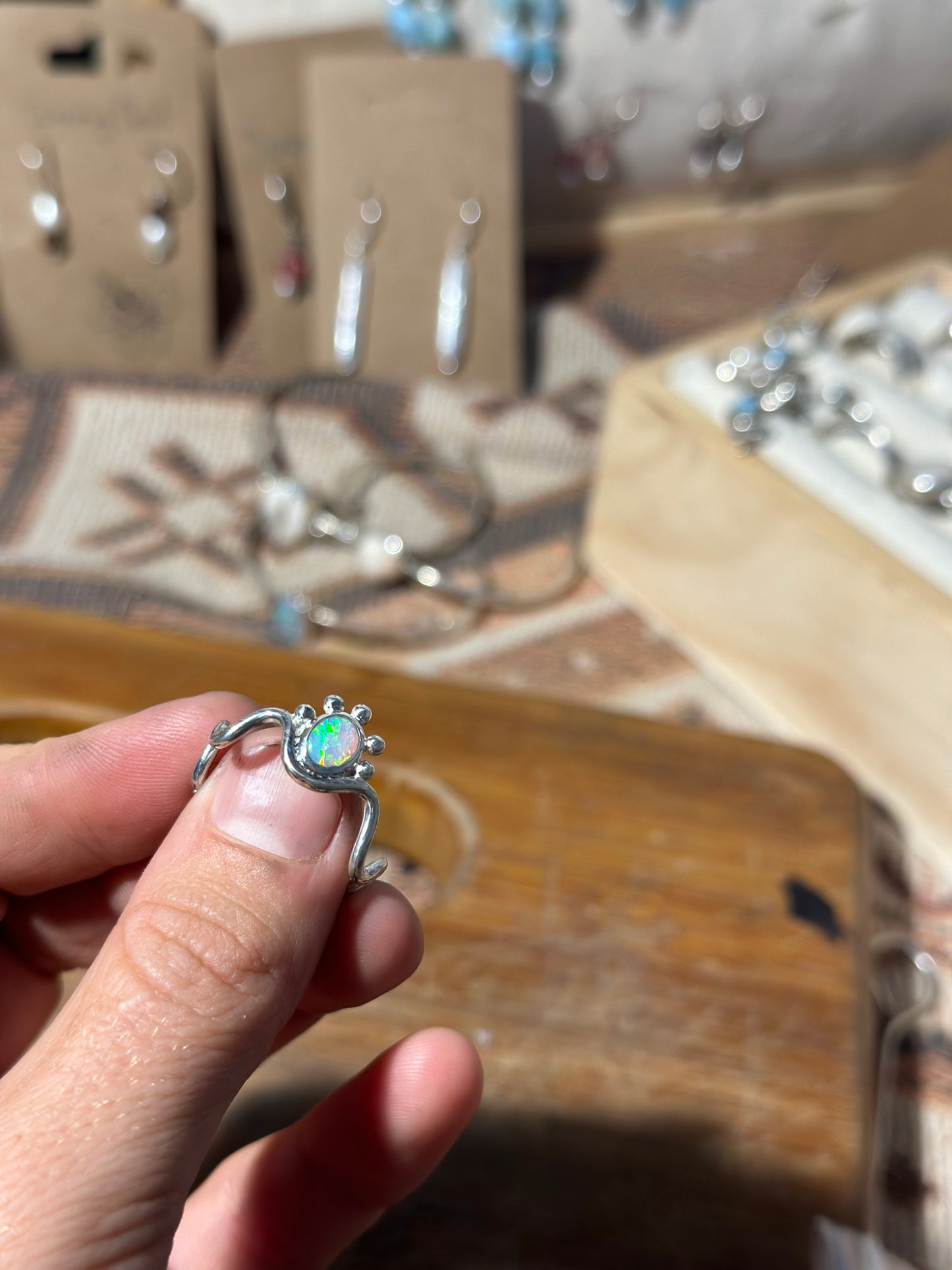 Sunrise Swell Opal ring